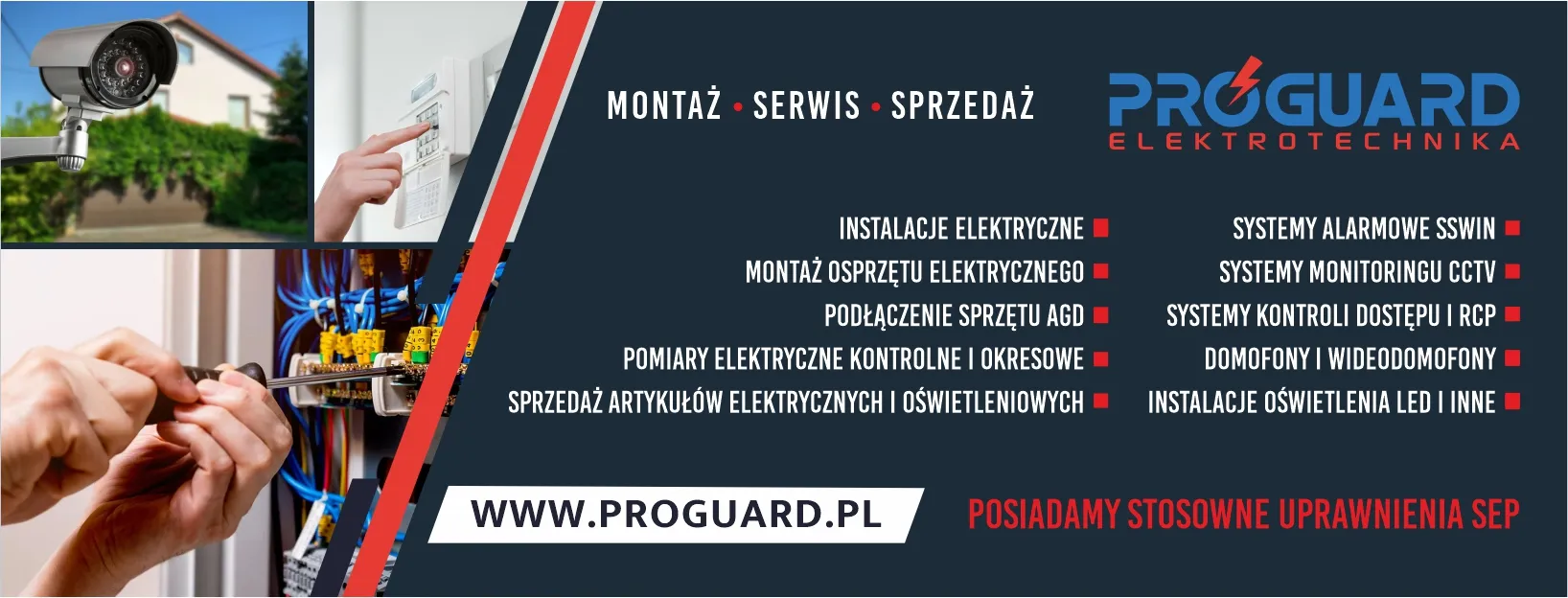Wykonanie cover na facebook dla Proguard Elektrotechnika