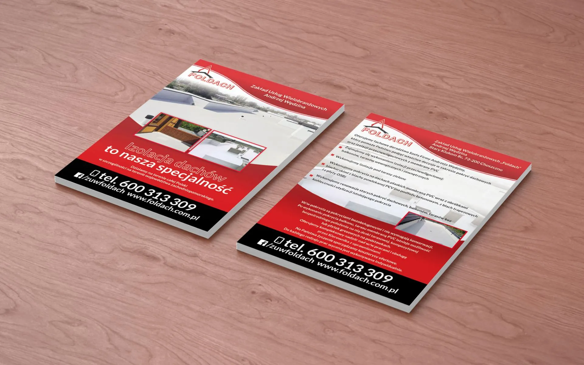 Ulotki A6 dla firmy Foldach