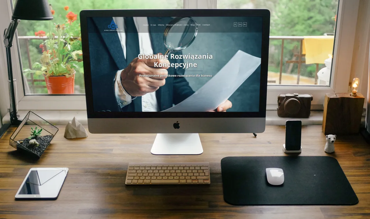 Strona internetowa dla Global Concept Solutions
