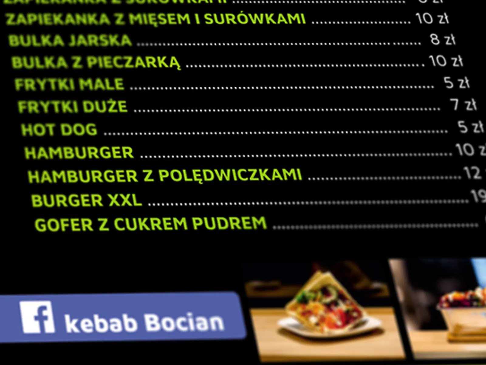 Wykonanie ulotek dla baru Bocian z Pasłęka