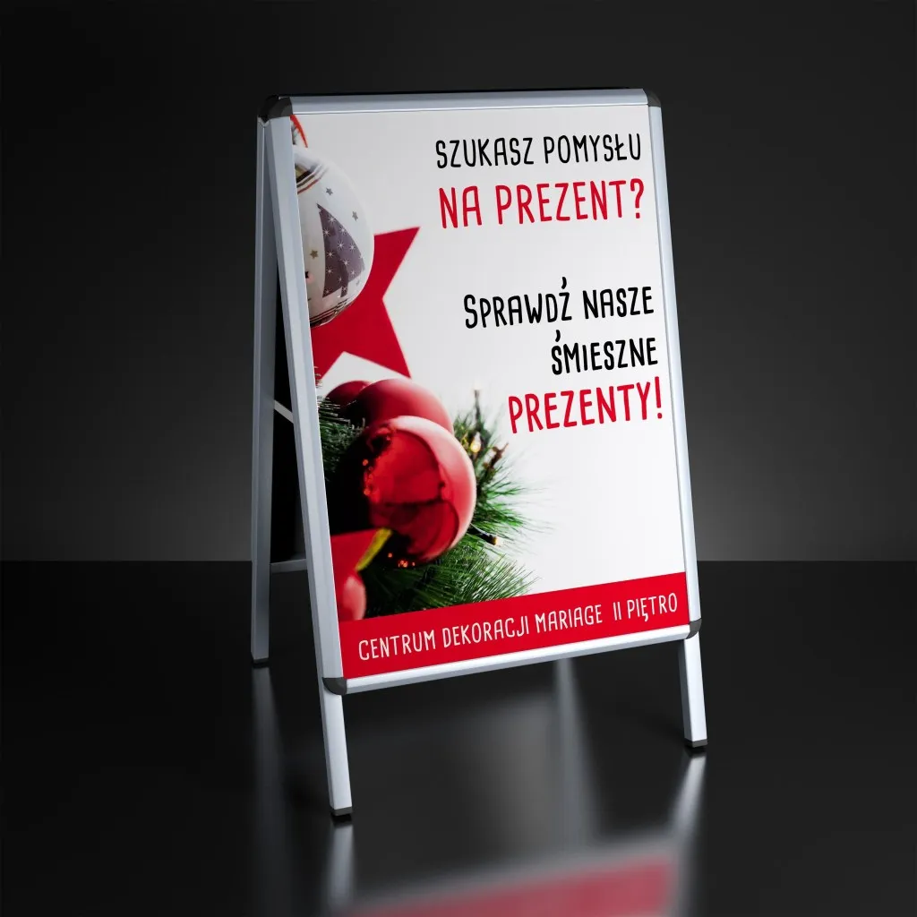 Projekt Plakatu świątecznego dla Mariage Dekoracje Ślubne