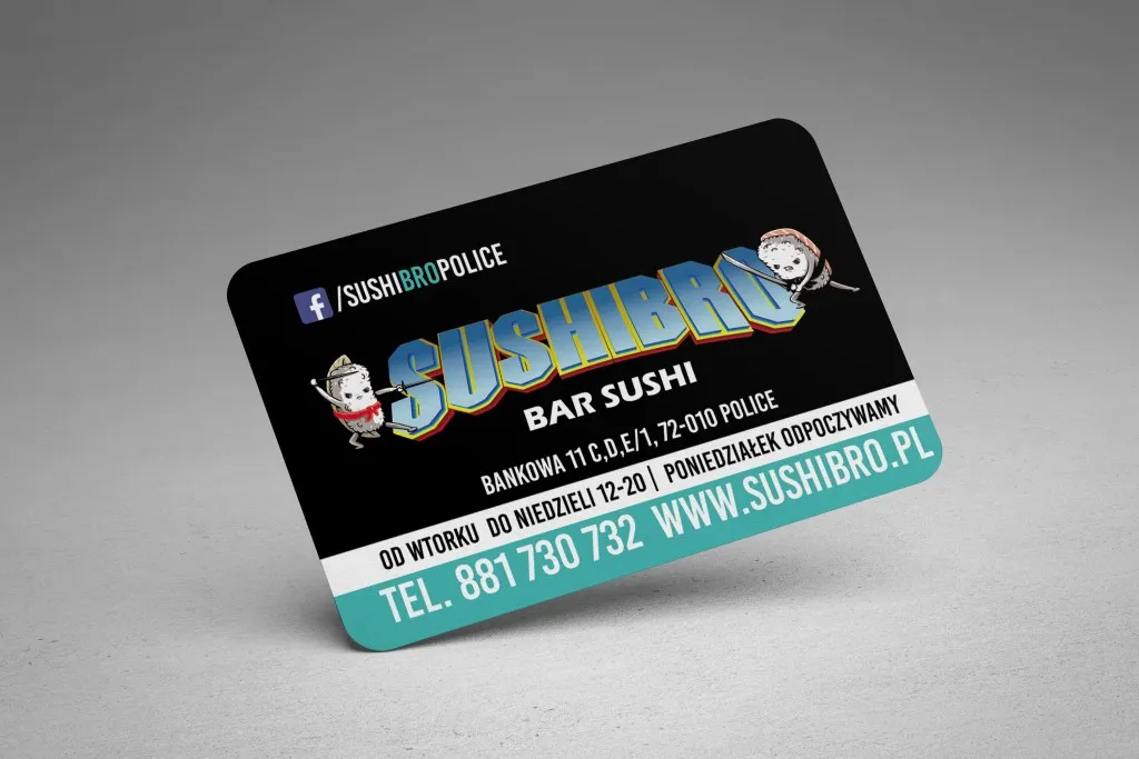 Karty stałego klienta dla Sushibro Police